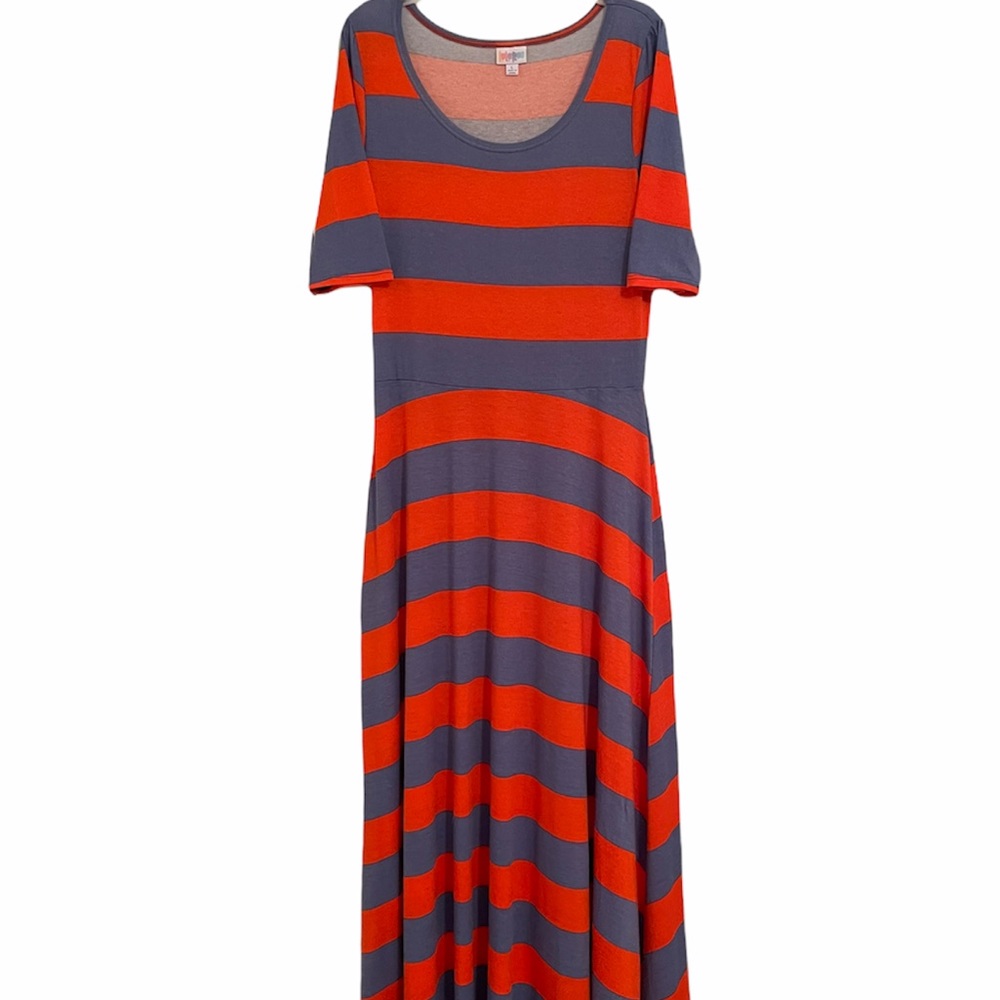 Lula Roe Striped Dress - Picture 2 of 7